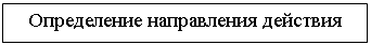 Подпись: Определение направления действия