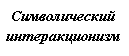 Подпись: Символический интеракционизм