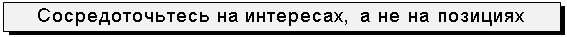 Подпись: Сосредоточьтесь на интересах, а не на позициях

